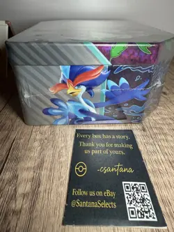 Pokemon Meowscarada Ex Tin Sealed (Minor Shrink Wrap Tear) | Santana Selects 820650852930 - Image 4