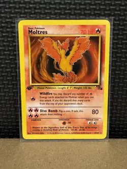 1999 Pokemon Fossil - Moltres - 1st Edition Ungraded 27/62 - Image 1