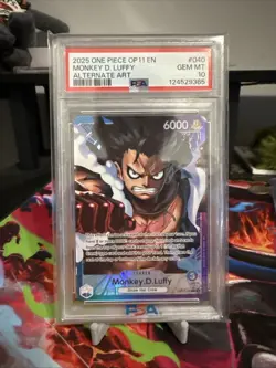 Monkey.D.Luffy (040) (Alternate Art) OP11-040 A Fist of Divine Speed Foil - Image 1