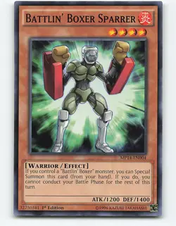 Battlin' Boxer Sparrer #MP14-EN004 1st Edition Yugioh Card - Image 1