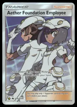 Pokemon Cards Aether Foundation Employee SV81/SV94 Hidden Fates NM - Image 1