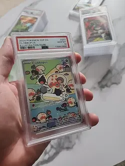 Pokemon TCG Clobbopus, Victini 8 Illustration Card 207/191 Surging Sparks PSA 10 - Image 2