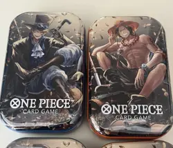 Bandai One Piece Card Game Tins Vol.2 OP-13 Sealed Lot of 4 Tins Ace & Sabo - Image 3
