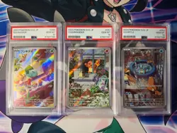 Bulbasaur Charmander Squirtle PSA 10 Pokemon JPN SVG Special Deck (3 Cards) - Image 1