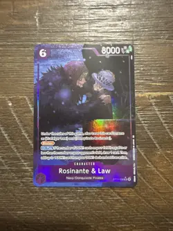 One Piece Card Game Rosinante & Law (Alternate Art) EB04-038 SR English - Image 1