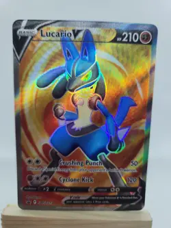 Pokemon Lucario SWSH186 Promo Holo Stage 1 Sword & Shield TCG Card - Image 1