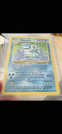 Pokemon TCG - Card Stock - 1999 Base Set - 2/102 Holo Rare Blastoise - 100 HP - Image 3
