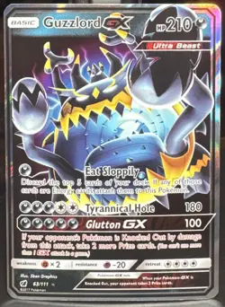 Pokemon Pokemon TCG Guzzlord GX 63/111 Sm-Crimson Invasion Full Art Holo Card - Image 1