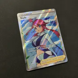 Pokemon Trainer Card Skyla 072/072 Shining Fates Full Art Ultra Rare Holo TCG NM - Image 2