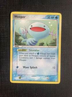 Wooper 81/109 EX Team Rocket Returns Pokemon Card - LP - Image 1