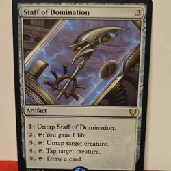 Magic: The Gathering Staff of Domination Rare Artifact Commander Legends Regular - Image 1