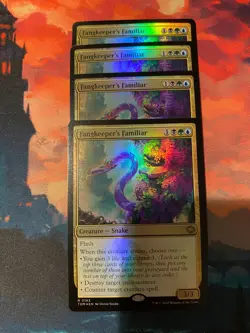 MTG Tarkir Dragonstorm Fangkeepers Familiar Foil x 4 - Image 1