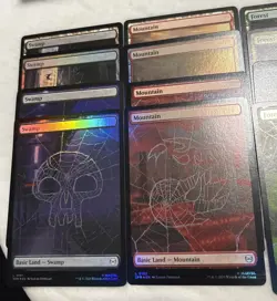 Magic: The Gathering Marvel's Spider-Man Full Art Basic Land (Foil) Set NM TCG - Image 2