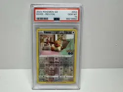 2022 Pokemon Go 054 EEVEE Reverse Foil PSA 10 - Image 3