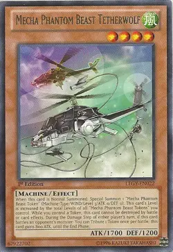 Mecha Phantom Beast Tetherwolf - LTGY-EN022 - Rare - 1st Edition x3 - Lightly Pl - Image 1