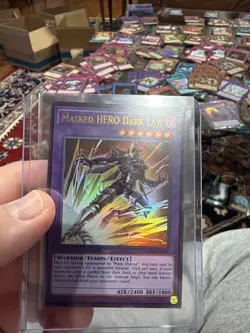 Yugioh! 1x Masked HERO Dark Law MZMU-EN070 Ultra Rare 1st Ed NM - Image 1