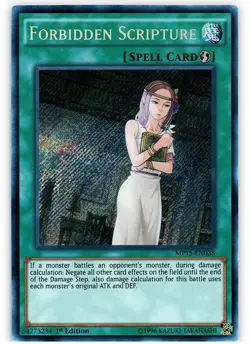 Forbidden Scripture - MP15-EN038 - Secret Rare - 1st Edition - Lightly Played - Image 1