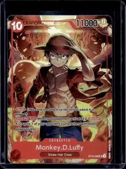 2024 One Piece Treasures Boosters Set Monkey.D.Luffy #ST10-006 - Image 1