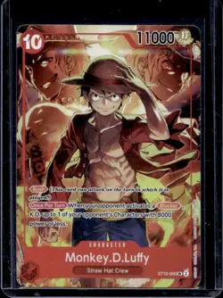 2024 One Piece Treasures Boosters Set Monkey.D.Luffy #ST10-006 - Image 1