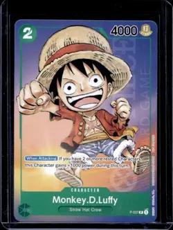 2023 One Piece Bandai Card Games Set Monkey D. Luffy #P-037 - Image 1