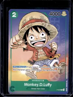 2023 One Piece Bandai Card Games Set Monkey D. Luffy #P-037 - Image 1