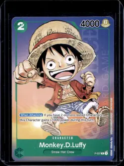 2023 One Piece Bandai Card Games Set Monkey D. Luffy #P-037 - Image 1