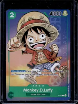 2023 One Piece Bandai Card Games Set Monkey D. Luffy #P-037 - Image 1