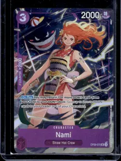 2024 One Piece Emperors in the New World Nami Uncommon Alt Art #OP09-070 - Image 1