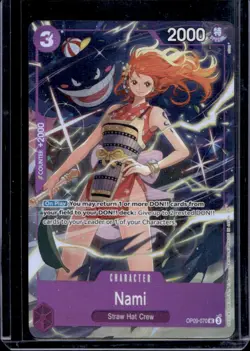 2024 One Piece Emperors in the New World Nami Uncommon Alt Art #OP09-070 - Image 1