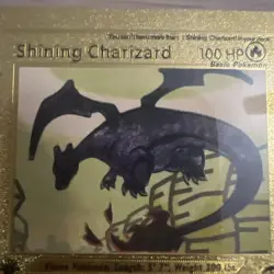 Shining Charizard 107/105 Gold Card Pokemon Fan Card - Image 2
