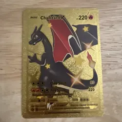 Charizard V Gold Foil Fan Art Pokemon Card 079/073 Lot Of (2) - Image 2