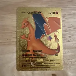 Charizard V Gold Foil Fan Art Pokemon Card 079/073 Lot Of (2) - Image 3