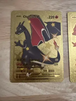 Charizard V Gold Foil Fan Art Pokemon Card 079/073 Lot Of (2) - Image 4