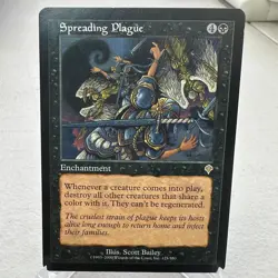 Spreading Plague 125 Rare Invasion Magic: The Gathering Card ~ MP - Image 1