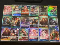 Japanese One Piece CCG 18x SR Card Lot - Image 1
