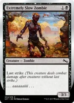 4x mtg Extremely Slow Zombie B Unstable cards Magic the Gathering NM - Image 1