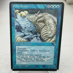 Polar Kraken Rare Ice Age Magic: The Gathering Card ~ HP - Image 1