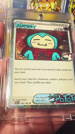 Pokemon Rocket's Snorlax EX 104/109 Holo Card Team Rocket Returns Hand Draw DIY - Image 2