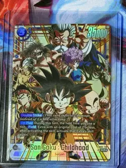 Bandai Son Goku: Childhood Battle Card Dragon Ball Super FB06-119 SCR Foil 35000 - Image 1
