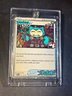 Pokemon Rocket's Snorlax EX 104/109 Holo Card Team Rocket Returns Hand Draw DIY - Image 1
