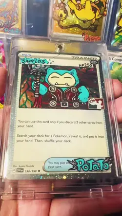 Pokemon Rocket's Snorlax EX 104/109 Holo Card Team Rocket Returns Hand Draw DIY - Image 2