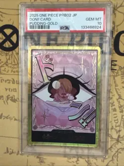 DON!! Card Charlotte Pudding Super Parallel Gold 2025 ONE PIECE Card JP - Image 3