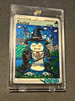 Pokemon Rocket's Snorlax EX 104/109 Holo Card Team Rocket Returns Hand Draw DIY - Image 1