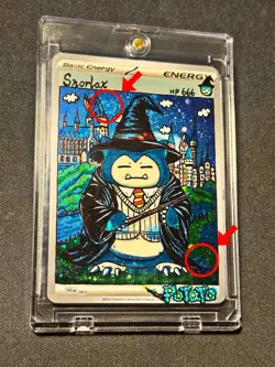 Pokemon Rocket's Snorlax EX 104/109 Holo Card Team Rocket Returns Hand Draw DIY - Image 3