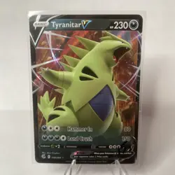Tyranitar V 158/264 Fusion Strike NM Ultra Rare Pokemon Card - Image 1