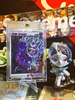 M Gengar EX XY166 XY Holo Hand draw DIY Holo Energy Card 🌀Shadow Ball🌀🫟 - Image 3