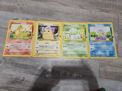 Pikachu, Charmander, Bulbasaur, Squirtle JUMBO OVERSIZED Celebrations 25th Cards - Image 1