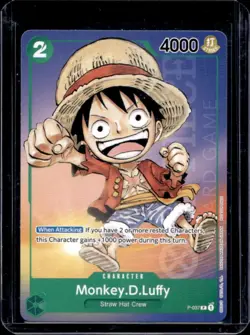 2023 One Piece Bandai Card Games Set Monkey D. Luffy #P-037 - Image 1