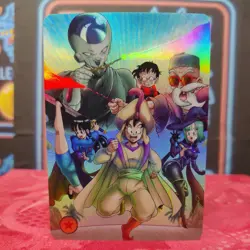 Chi-Chi & Goku Aladdin DRAGON BALL Z Silver Anime ACG Waifu Holo Card Magic - Image 1