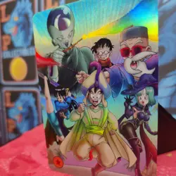 Chi-Chi & Goku Aladdin DRAGON BALL Z Silver Anime ACG Waifu Holo Card Magic - Image 3